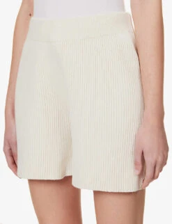 Joseph Relaxed-fit Mid-rise Silk-blend Knitted Shorts -Whistles Clothing Shop R04095459 IVORY ALT04