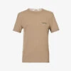 Calvin Klein Logo-embroidered Short-sleeved Stretch-cotton And Recycled-polyester T-shirt