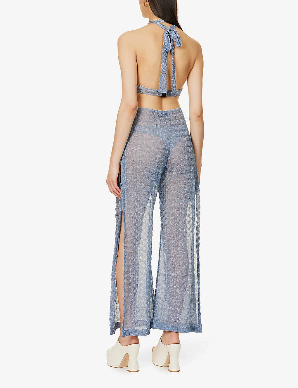 Missoni Cut-out Semi-sheer Stretch-woven Jumpsuit 4 Missoni Cut-out Semi-sheer Stretch-woven Jumpsuit - Image 4