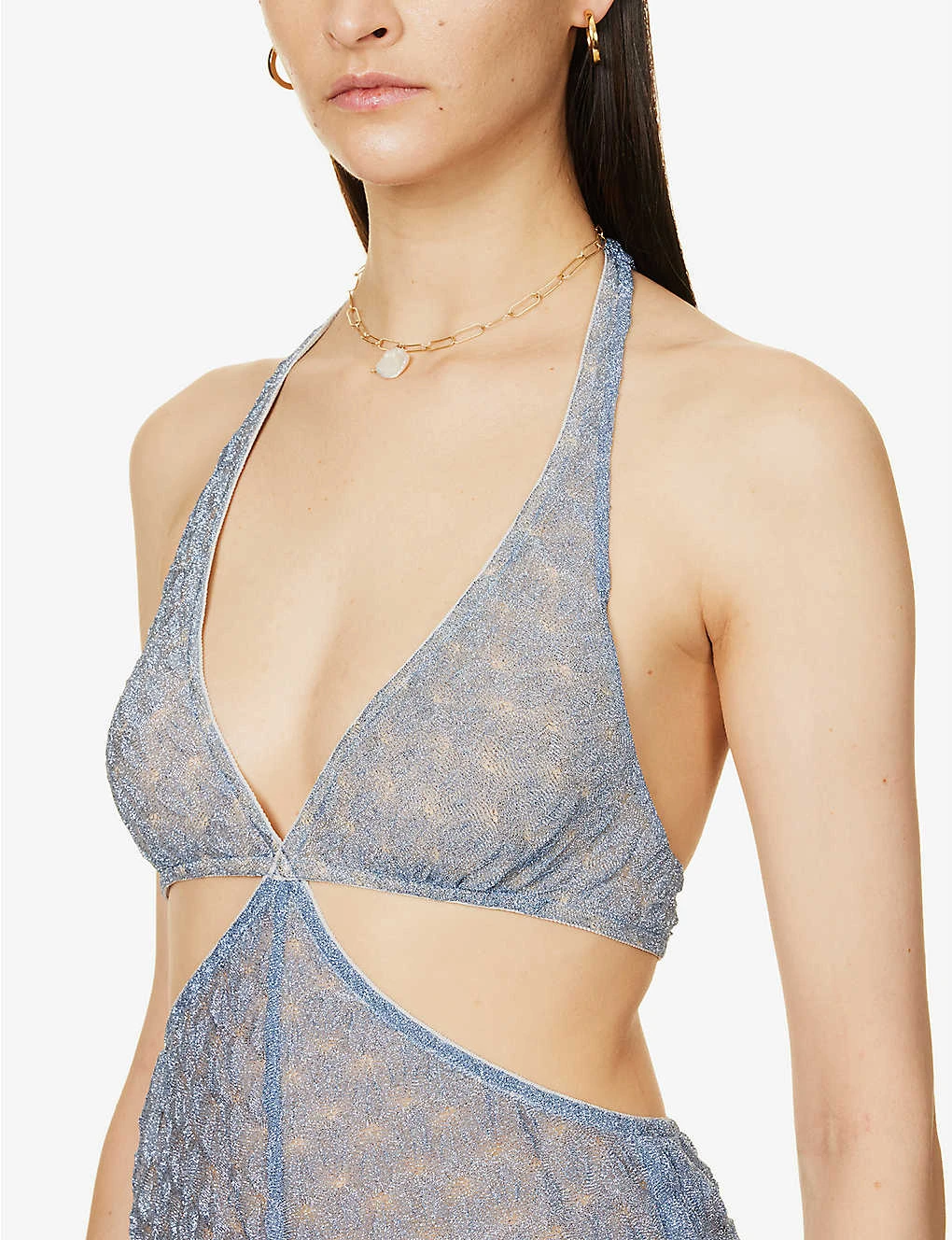 Missoni Cut-out Semi-sheer Stretch-woven Jumpsuit 5 Missoni Cut-out Semi-sheer Stretch-woven Jumpsuit - Image 5