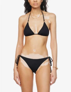 Melissa Odabash Cancun Halter-neck Bikini Top -Whistles Clothing Shop R04100769 BLACK ALT02