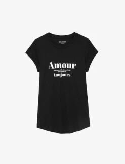 Zadig & Voltaire Skinny Amour-print Cotton T-shirt