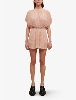 Maje Isisa Pleated Woven Jumpsuit -Whistles Clothing Shop R04101557 JAUNESORANGES ALT02