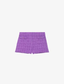 Maje Iapraia Tweed Cotton Shorts