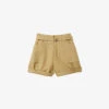 Sandro Belted High-rise Woven Shorts