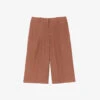 Sandro Aristide Straight-leg Mid-rise Cotton Shorts