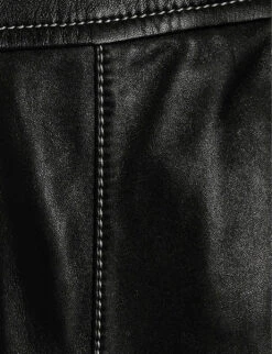 CLAUDIE PIERLOT Contrast-stitched Leather Overalls 9 CLAUDIE PIERLOT Contrast-stitched Leather Overalls -Whistles Clothing Shop R04103267 NOIRGRIS ALT04