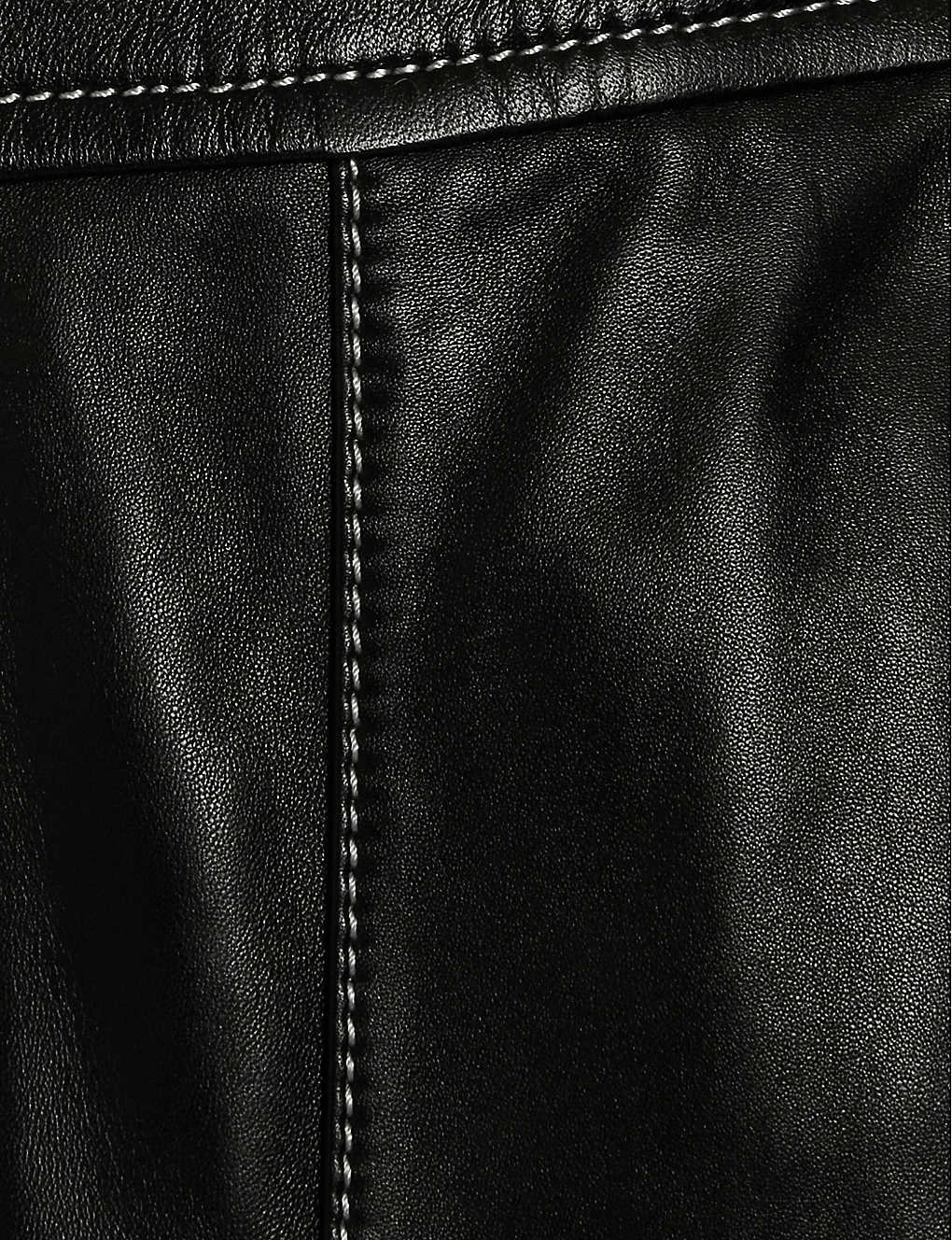 CLAUDIE PIERLOT Contrast-stitched Leather Overalls 5 CLAUDIE PIERLOT Contrast-stitched Leather Overalls - Image 5