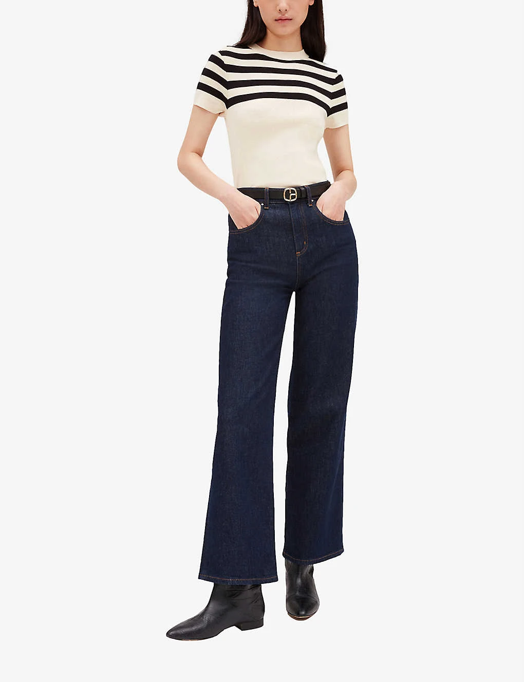 CLAUDIE PIERLOT Muzak Short-sleeved Cotton Jumper 2 CLAUDIE PIERLOT Muzak Short-sleeved Cotton Jumper - Image 2