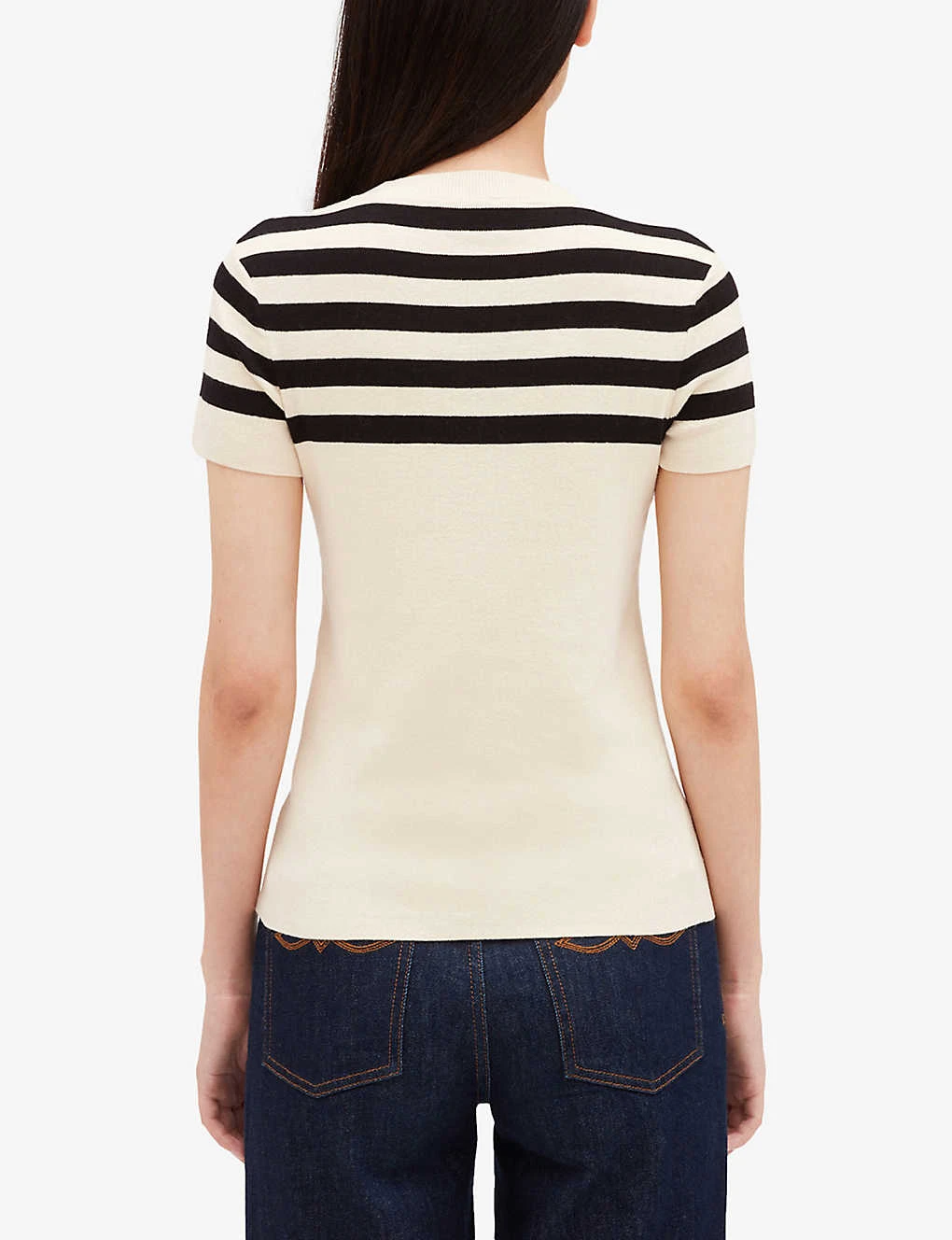 CLAUDIE PIERLOT Muzak Short-sleeved Cotton Jumper 4 CLAUDIE PIERLOT Muzak Short-sleeved Cotton Jumper - Image 4