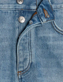 CLAUDIE PIERLOT Earthblue Mid-rise Five-pocket Denim Shorts -Whistles Clothing Shop R04103410 DENIMJEAN ALT05