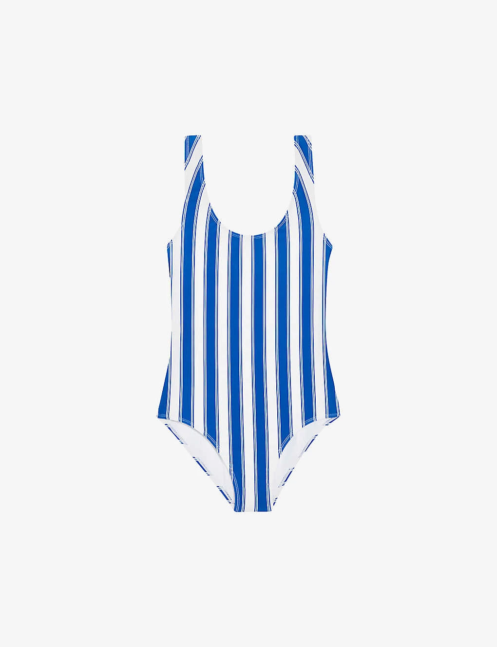 CLAUDIE PIERLOT Telio Striped Scoop-neck Swimsuit 1 CLAUDIE PIERLOT Telio Striped Scoop-neck Swimsuit