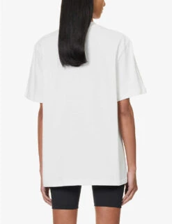 Core Relaxed-fit Cotton-jersey T-shirt 8 Core Relaxed-fit Cotton-jersey T-shirt -Whistles Clothing Shop R04104630 WHITE ALT03