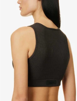 ESSENTIALS Logo-patch Woven Tank Top 9 ESSENTIALS Logo-patch Woven Tank Top -Whistles Clothing Shop R04111037 OFFBLACK ALT04