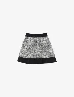 Sandro Malina Flared Woven Mini Skirt