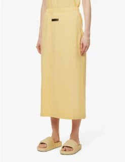 ESSENTIALS Cotton Midi Skirt -Whistles Clothing Shop R04111612 LIGHTTUSCAN ALT02