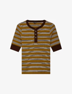 Soeur Joconde Striped Cotton T-shirt