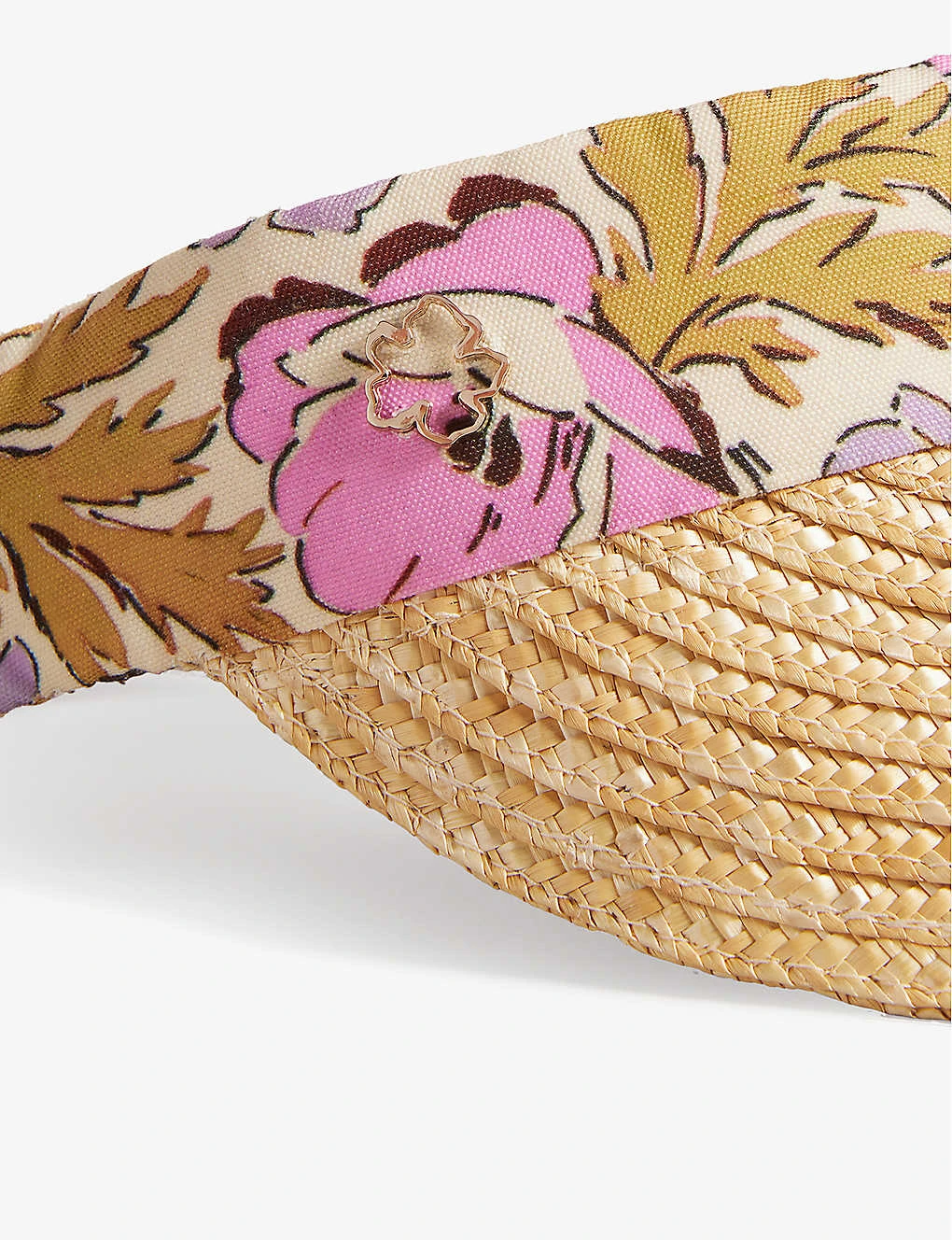 Ted Baker Kylow Floral-print Cotton And Straw Visor 2 Ted Baker Kylow Floral-print Cotton And Straw Visor - Image 2