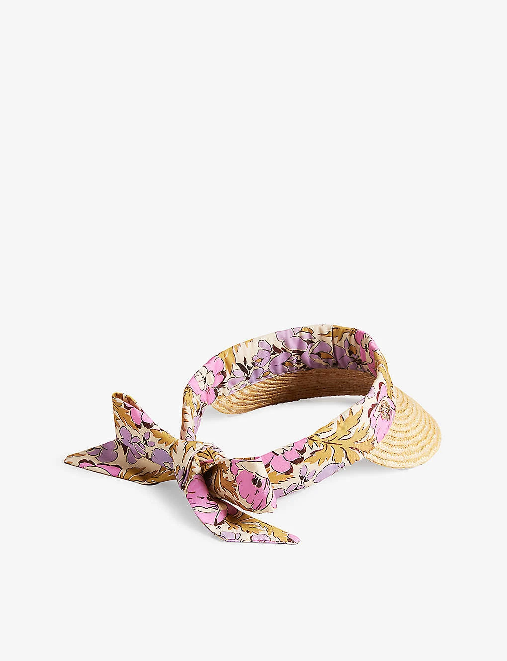 Ted Baker Kylow Floral-print Cotton And Straw Visor 3 Ted Baker Kylow Floral-print Cotton And Straw Visor - Image 3