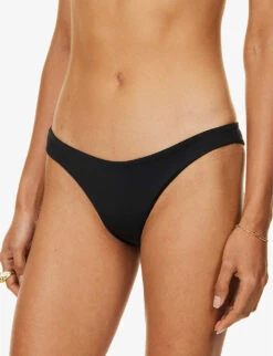 Max Mara Selma Seamless Mid-rise Bikini Bottoms -Whistles Clothing Shop R04127763 BLACK ALT02