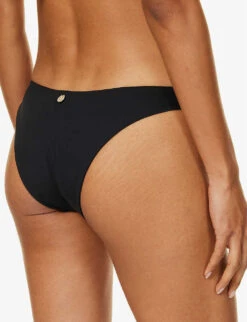 Max Mara Selma Seamless Mid-rise Bikini Bottoms -Whistles Clothing Shop R04127763 BLACK ALT03