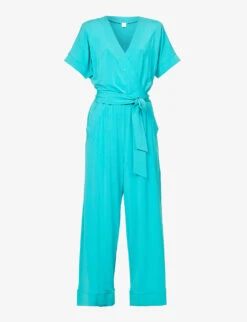 Max Mara Eolo V-neck Stretch-woven Jumpsuit