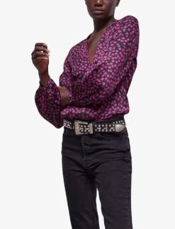 THE KOOPLES Floral-print Woven Top -Whistles Clothing Shop R04127982 PIN01 ALT02