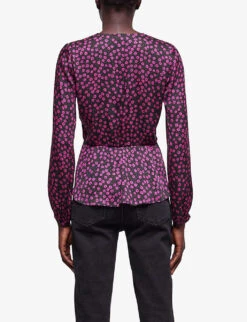 THE KOOPLES Floral-print Woven Top -Whistles Clothing Shop R04127982 PIN01 ALT03
