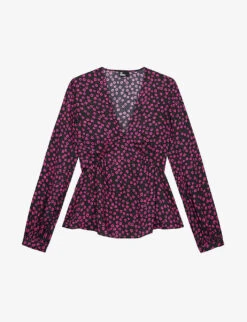 THE KOOPLES Floral-print Woven Top
