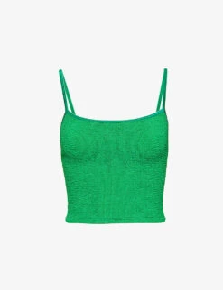 Brandy Seersucker Stretch-woven Top