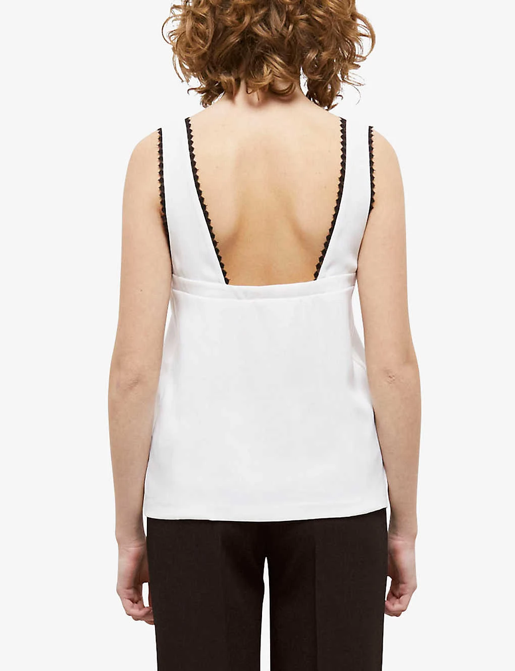 THE KOOPLES Scalloped-trim V-neck Woven Top 4 THE KOOPLES Scalloped-trim V-neck Woven Top - Image 4