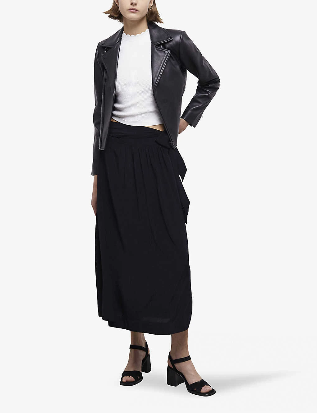 THE KOOPLES Belted Low-waist Woven Maxi Skirt 2 THE KOOPLES Belted Low-waist Woven Maxi Skirt - Image 2