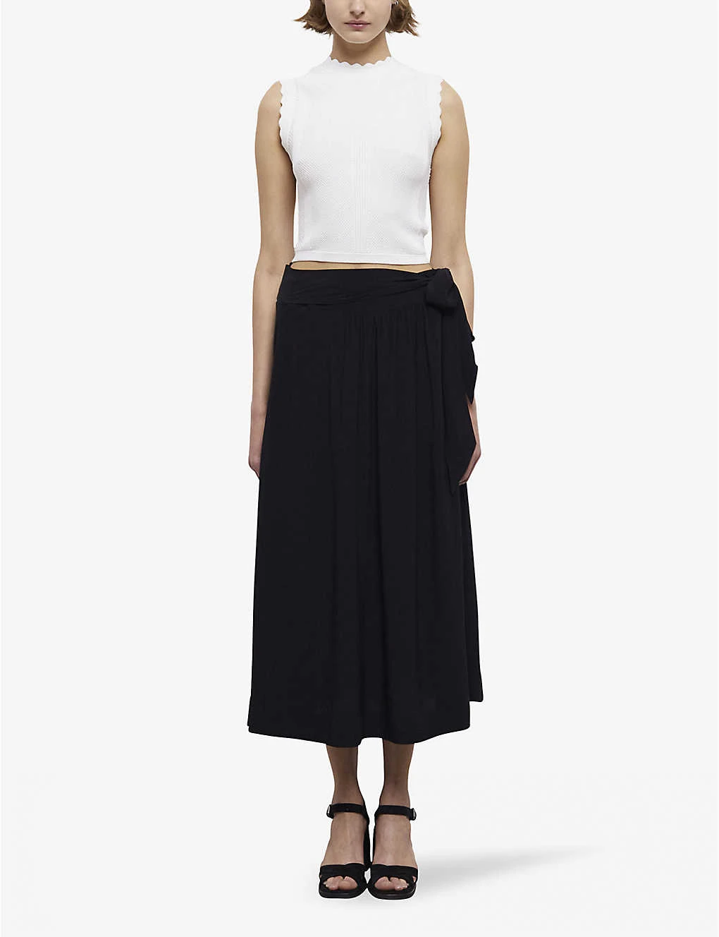 THE KOOPLES Belted Low-waist Woven Maxi Skirt 3 THE KOOPLES Belted Low-waist Woven Maxi Skirt - Image 3