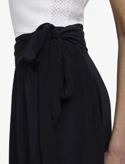 THE KOOPLES Belted Low-waist Woven Maxi Skirt 9 THE KOOPLES Belted Low-waist Woven Maxi Skirt -Whistles Clothing Shop R04131158 BLA01 ALT04