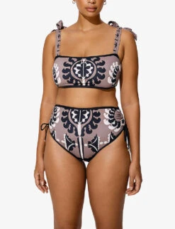 By Malina Essie Abstract-print Bikini Top -Whistles Clothing Shop R04133203 SIERRA ALT02