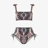 By Malina Essie Abstract-print Bikini Top
