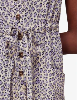 Whistles Dashed Jess Leopard-print Woven Jumpsuit -Whistles Clothing Shop R04135052 ALT04