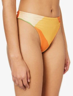 Faithfull The Brand Dylla High-rise Stretch-recycled Polyamide Bikini Bottoms -Whistles Clothing Shop R04135591 COSTASMERALDAPRINT ALT02
