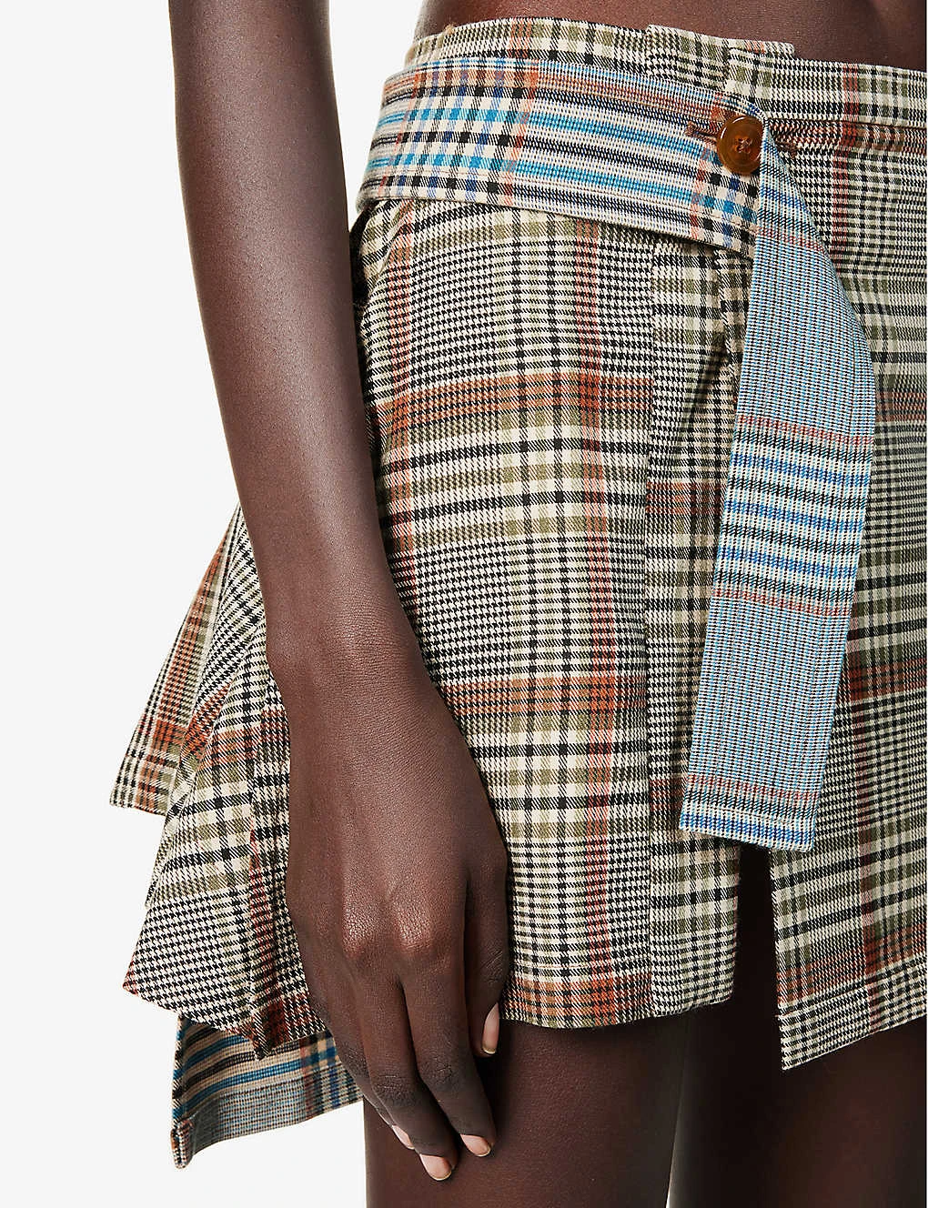 Vivienne Westwood Meghan Tartan-print Stretch-woven Blend Mini Skirt 5 Vivienne Westwood Meghan Tartan-print Stretch-woven Blend Mini Skirt - Image 5