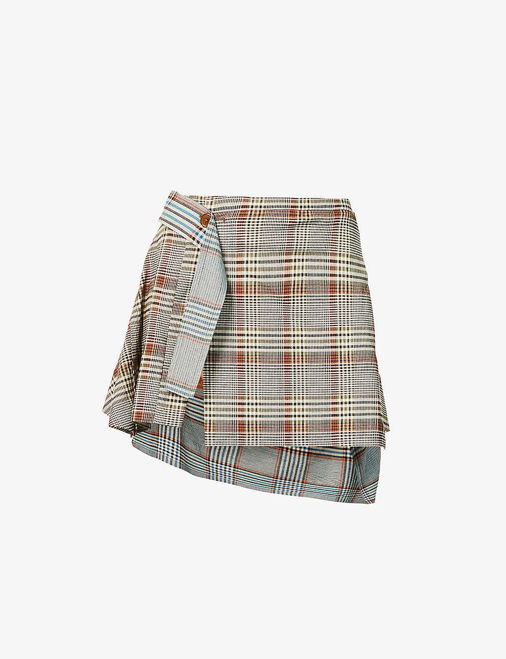 Vivienne Westwood Meghan Tartan-print Stretch-woven Blend Mini Skirt 1 Vivienne Westwood Meghan Tartan-print Stretch-woven Blend Mini Skirt