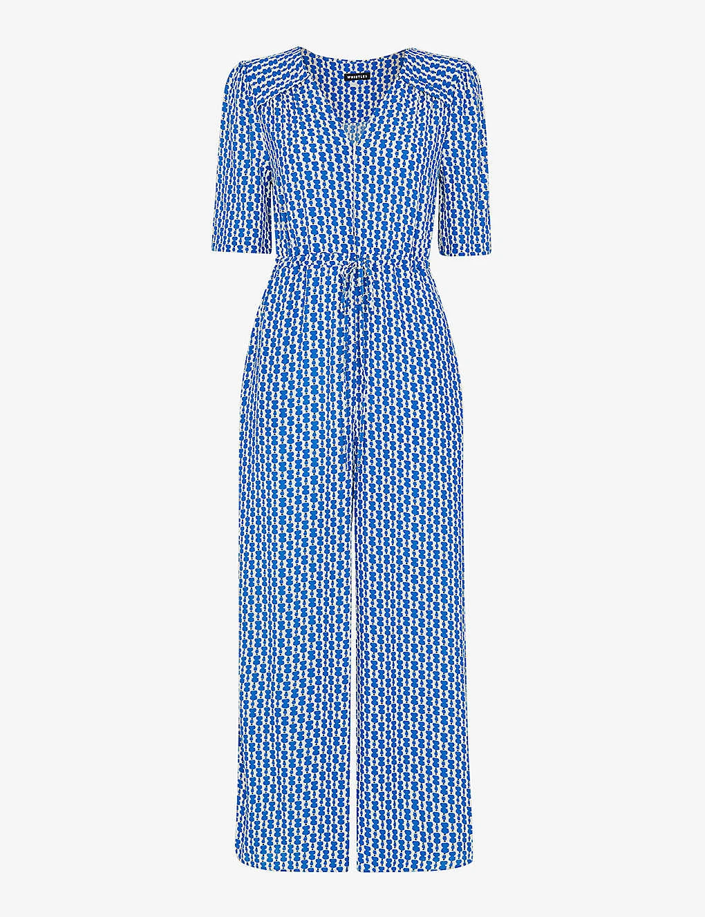 Whistles Oversized-collar Relaxed Woven Jumpsuit 1 Whistles Oversized-collar Relaxed Woven Jumpsuit