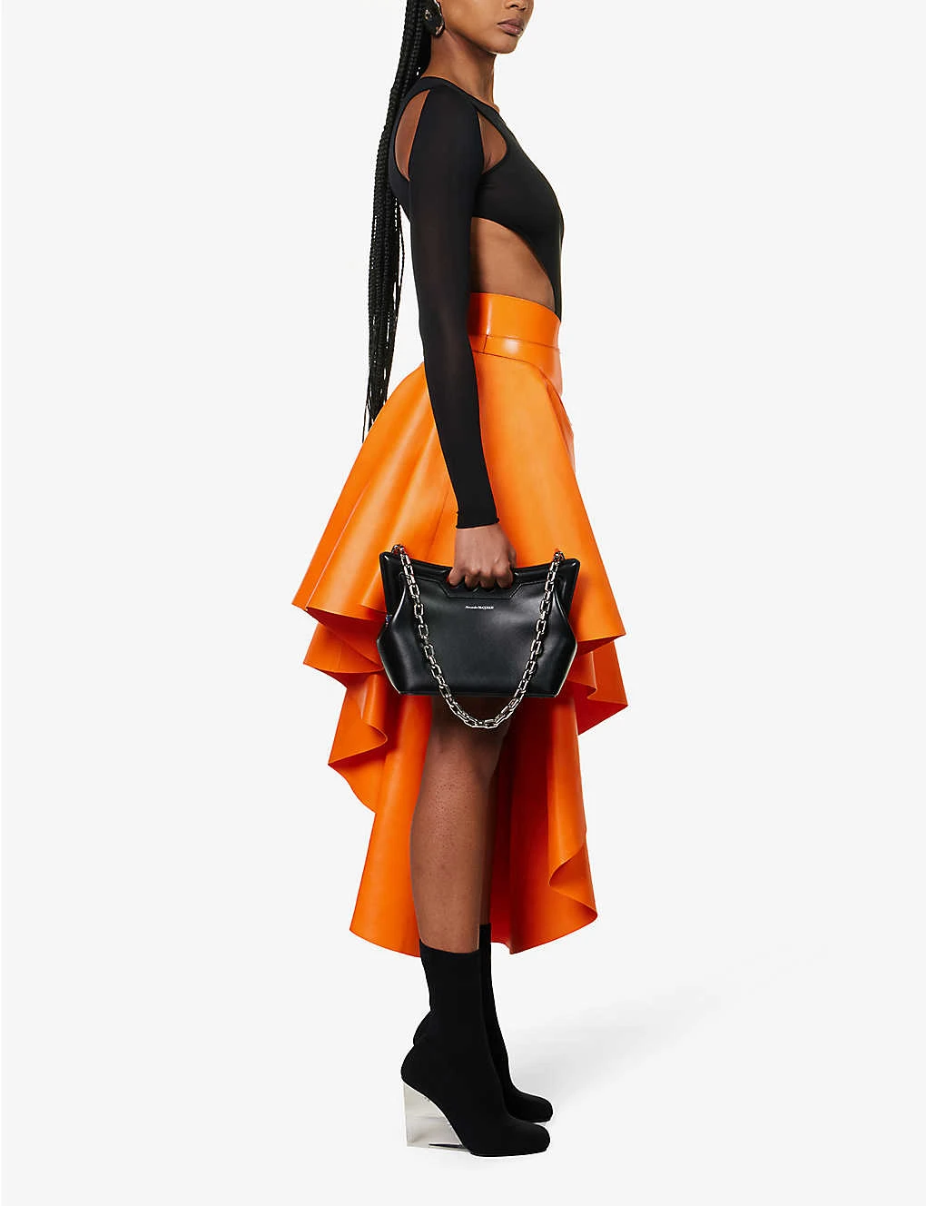 Alexander McQueen Cut-out Silk-blend Bodysuit 2 Alexander McQueen Cut-out Silk-blend Bodysuit - Image 2