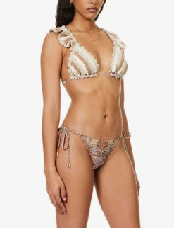 Zimmermann Devi Stripe Crochet Bikini -Whistles Clothing Shop R04136558 MULTIPAISLEY ALT02