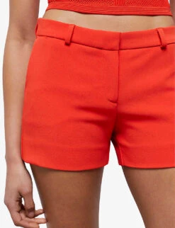 THE KOOPLES Tailored Straight-leg Stretch-woven Shorts -Whistles Clothing Shop R04136827 ORA02 ALT04