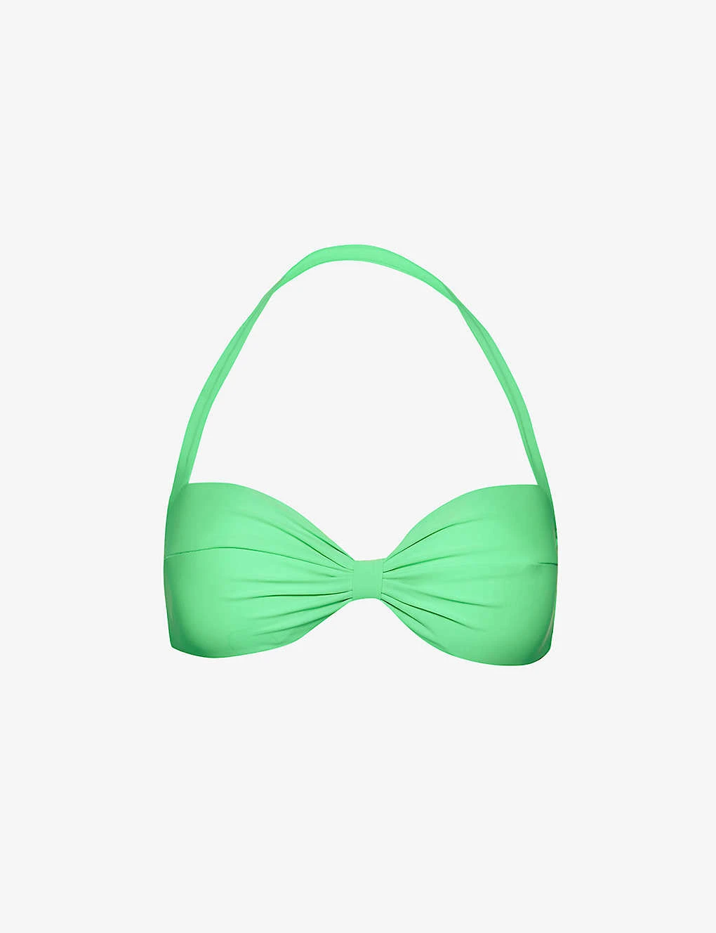 SELF PORTRAIT Bow-embellished Halterneck Bikini Top 1 SELF PORTRAIT Bow-embellished Halterneck Bikini Top