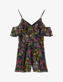 Ted Baker Priyahh Floral-print Woven Jumpsuit