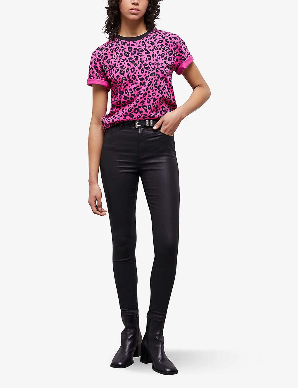 THE KOOPLES Leopard-print Cotton-jersey T-shirt 2 THE KOOPLES Leopard-print Cotton-jersey T-shirt - Image 2