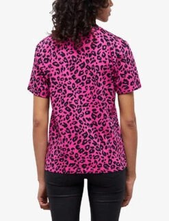 THE KOOPLES Leopard-print Cotton-jersey T-shirt 9 THE KOOPLES Leopard-print Cotton-jersey T-shirt -Whistles Clothing Shop R04140766 BLA92 ALT03