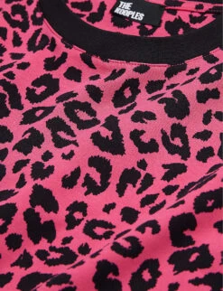 THE KOOPLES Leopard-print Cotton-jersey T-shirt 11 THE KOOPLES Leopard-print Cotton-jersey T-shirt -Whistles Clothing Shop R04140766 BLA92 ALT05