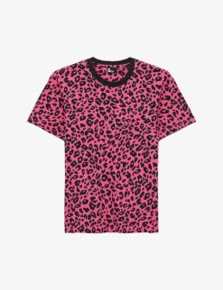 THE KOOPLES Leopard-print Cotton-jersey T-shirt